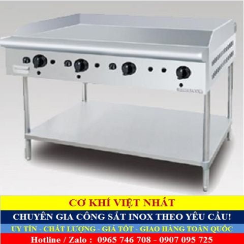 Bếp chiên bề mặt dùng gas có chân đứng