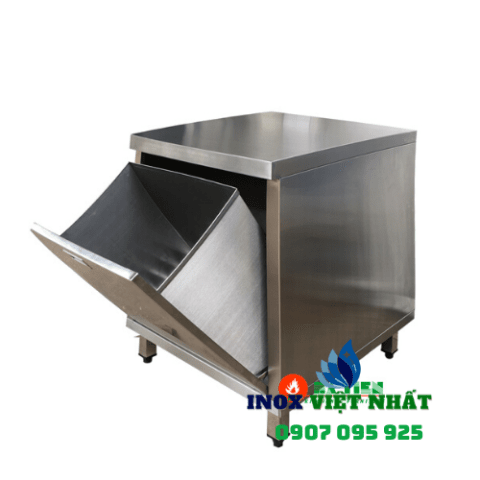 Thùng rác inox công nghiệp VN136