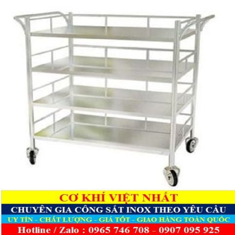 Xe đẩy inox 4 tầng VN-XI4