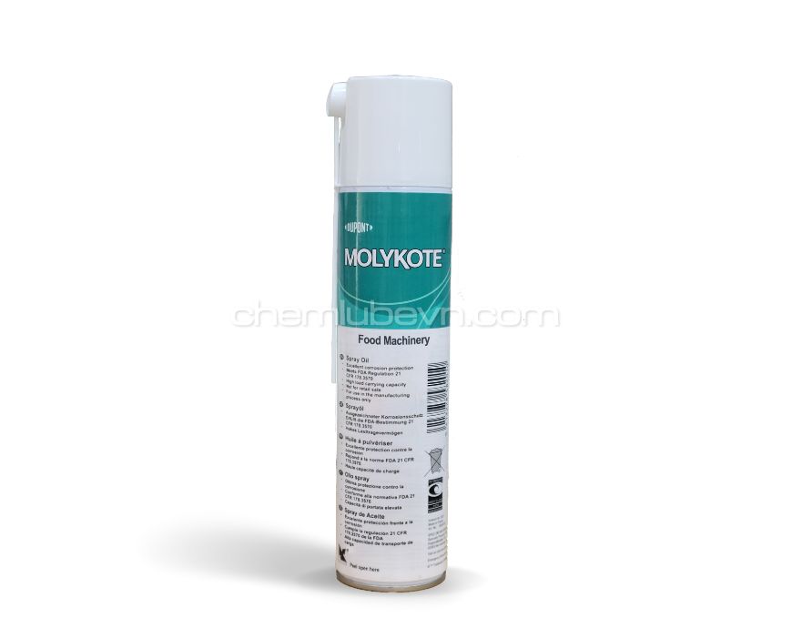 Molykote Food Machinery Oil Spray - Dầu Nhớt Chemlube - Công Ty TNHH Chemlube Việt Nam