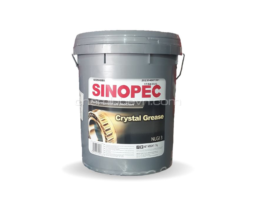 Sinopec Crystal Grease NLGI 2, 3, T3 - Dầu Nhớt Chemlube - Công Ty TNHH Chemlube Việt Nam