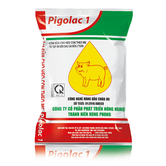 Pigolac 1- Cốm sữa cho heo con - Adeco Food - Công Ty CP Phát Triển Nông Nghiệp Thanh Niên Xung Phong