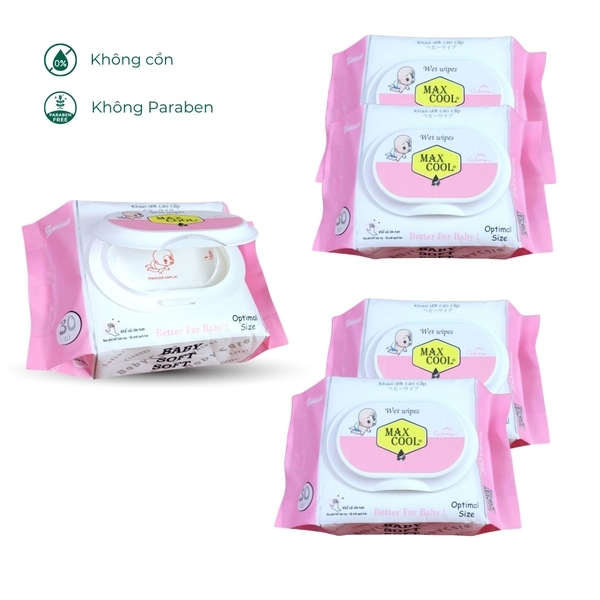 Khăn ướt 30 tờ Max Cool
