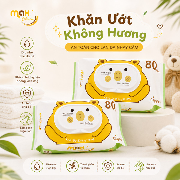 Khăn ướt Max Clean 80 tờ