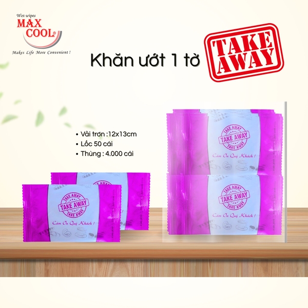 Khăn ướt mini Take Away Max Cool