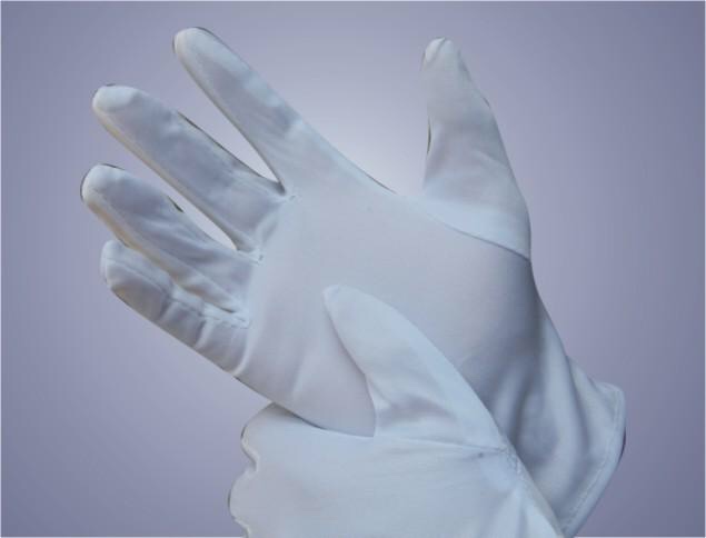 Găng tay vải thun trắng 100% Cotton