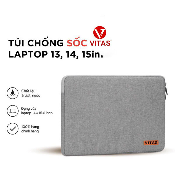 Túi chống sốc laptop TXS0001VT - Balo Vitas - Công Ty TNHH Thương Mại Sản Xuất Túi Xách Minh Tâm