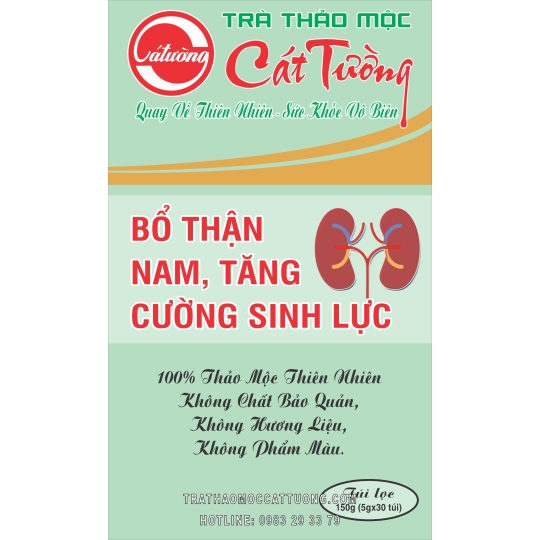 Trà bổ thận nam, tăng cường sinh lực