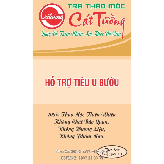 Trà hỗ trợ tiêu u bướu - Trà Thảo Mộc Cát Tường - Cơ Sở Kim Chi Cát Tường