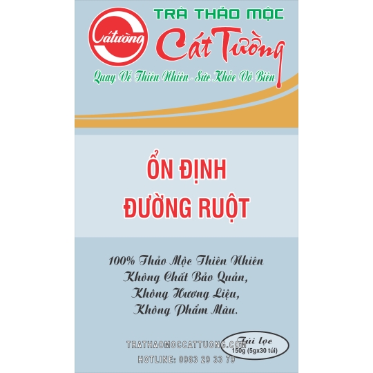 Trà giúp ổn định đường ruột - Trà Thảo Mộc Cát Tường - Cơ Sở Kim Chi Cát Tường