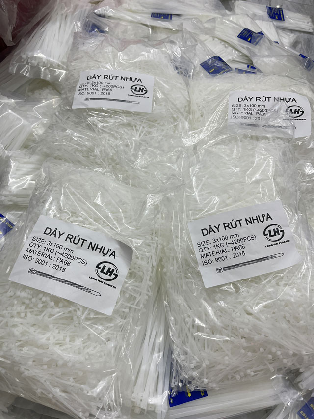 Dây rút nhựa túi 1kg - Long Hải Plastic - Công Ty TNHH Đầu Tư Sản Xuất Long Hải