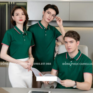 Áo đồng phục polo xanh lá