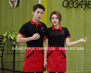 Đồng phục nhà hàng đỏ