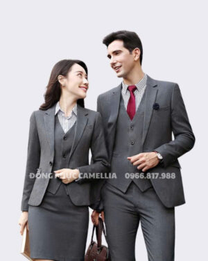 Đồng phục vest nam nữ công sở
