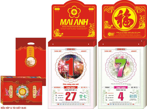 In lịch Tết