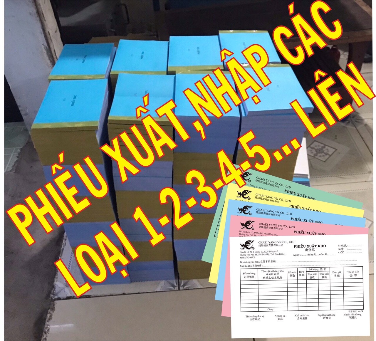 In phiếu xuất nhập các loại - In ấn Lộc Tùng Phát - Công Ty TNHH Thương Mại In ấn Lộc Tùng Phát