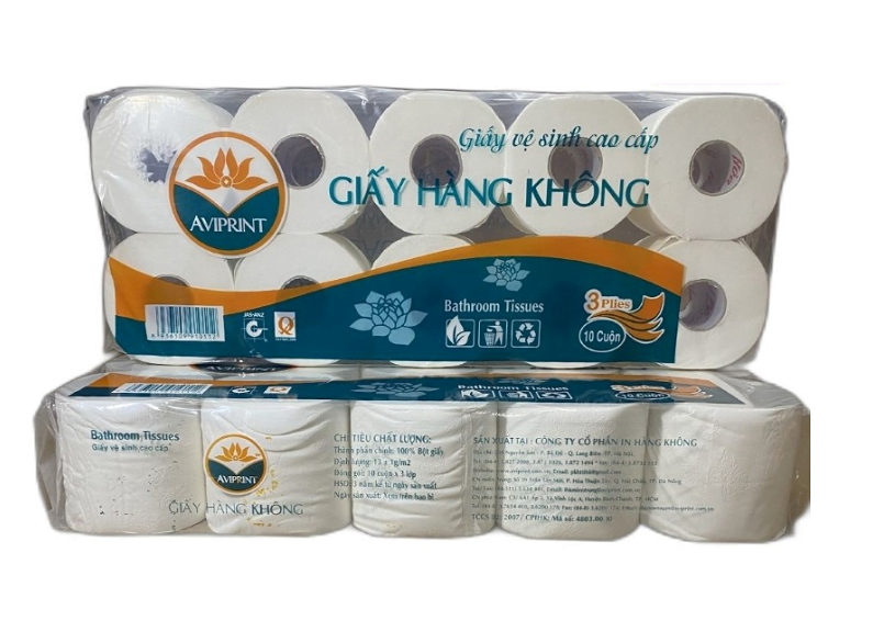 Giấy vệ sinh hàng không - Giấy Vệ Sinh JADA - Công Ty  TNHH JADA Việt Nam