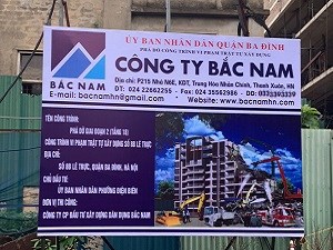 Phá dỡ công trình 8B Lê Trực - Xây Dựng Bắc Nam - Công Ty Cổ Phần Đầu Tư Xây Dựng Dân Dụng Bắc Nam