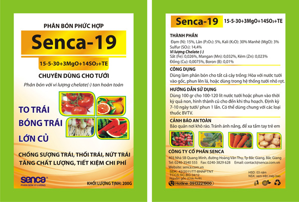 Phân bón lá Senca 19