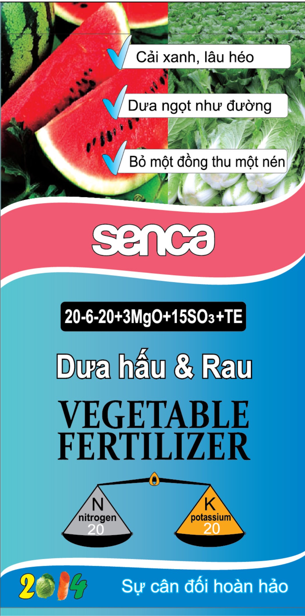 Senca dưa hấu & rau