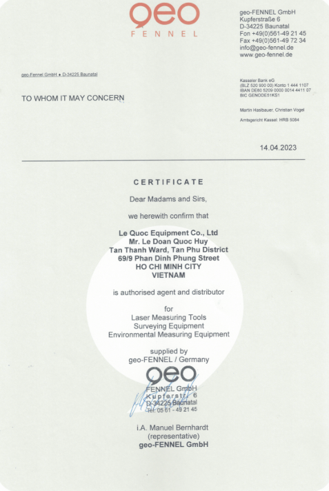 Đại lý hãng Geo Fennel