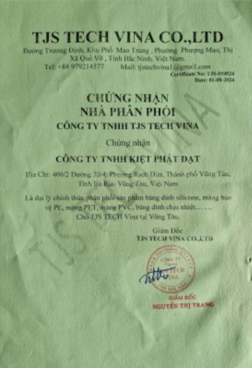 Đại lý băng keo chịu nhiệt TJS