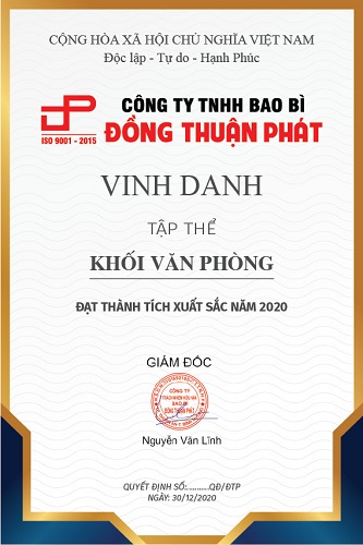  - Bao Bì Đồng Thuận Phát - Công Ty Trách Nhiệm Hữu Hạn Bao Bì Đồng Thuận Phát