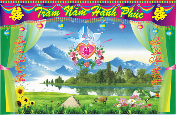 In phông cưới - Quảng Cáo Khang Mỹ - Công Ty TNHH Thương Mại Dịch Vụ Giải Pháp Khang Mỹ