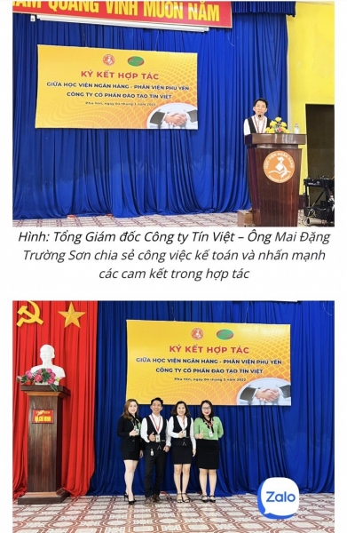 Ký kết đào tạo kế toán với Học Viện Ngân Hàng - Kế Toán Thuế Tín Việt - Công Ty Cổ Phần Đào Tạo Tín Việt