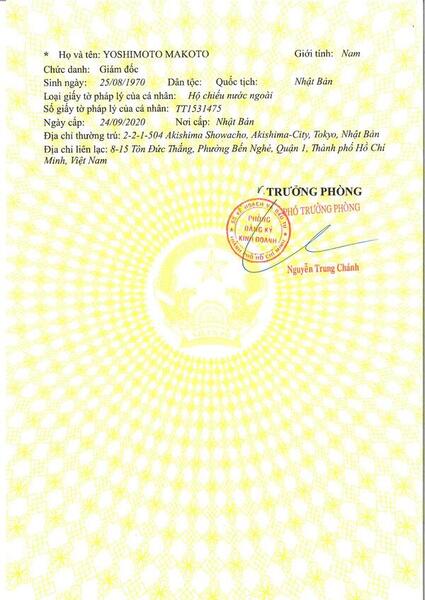 Giấy phép kinh doanh