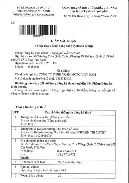 Giấy phép kinh doanh