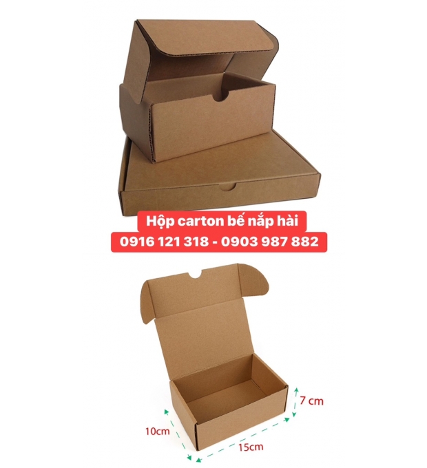 Hộp carton bế nắp gài