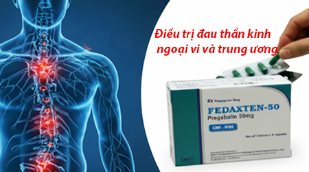 Thuốc FEDAXTEN-50 điều trị đau thần kinh  ngoại vị và trung ương - Dược Phẩm Davinci - Công Ty Cổ Phần Dược Phẩm Davinci - Pháp
