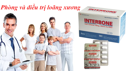 Thuốc INTERBONE phòng và điều trị loãng xương - Dược Phẩm Davinci - Công Ty Cổ Phần Dược Phẩm Davinci - Pháp