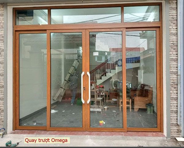 Cửa nhôm trượt quay