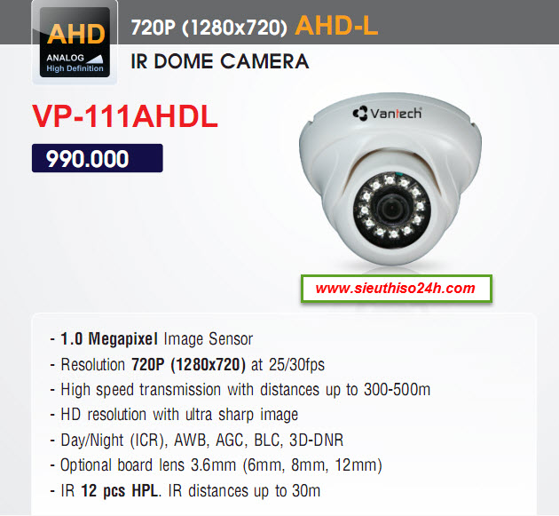 Camera Vantech - Công Ty TNHH Công Nghệ Viễn Thông Thiên Phú