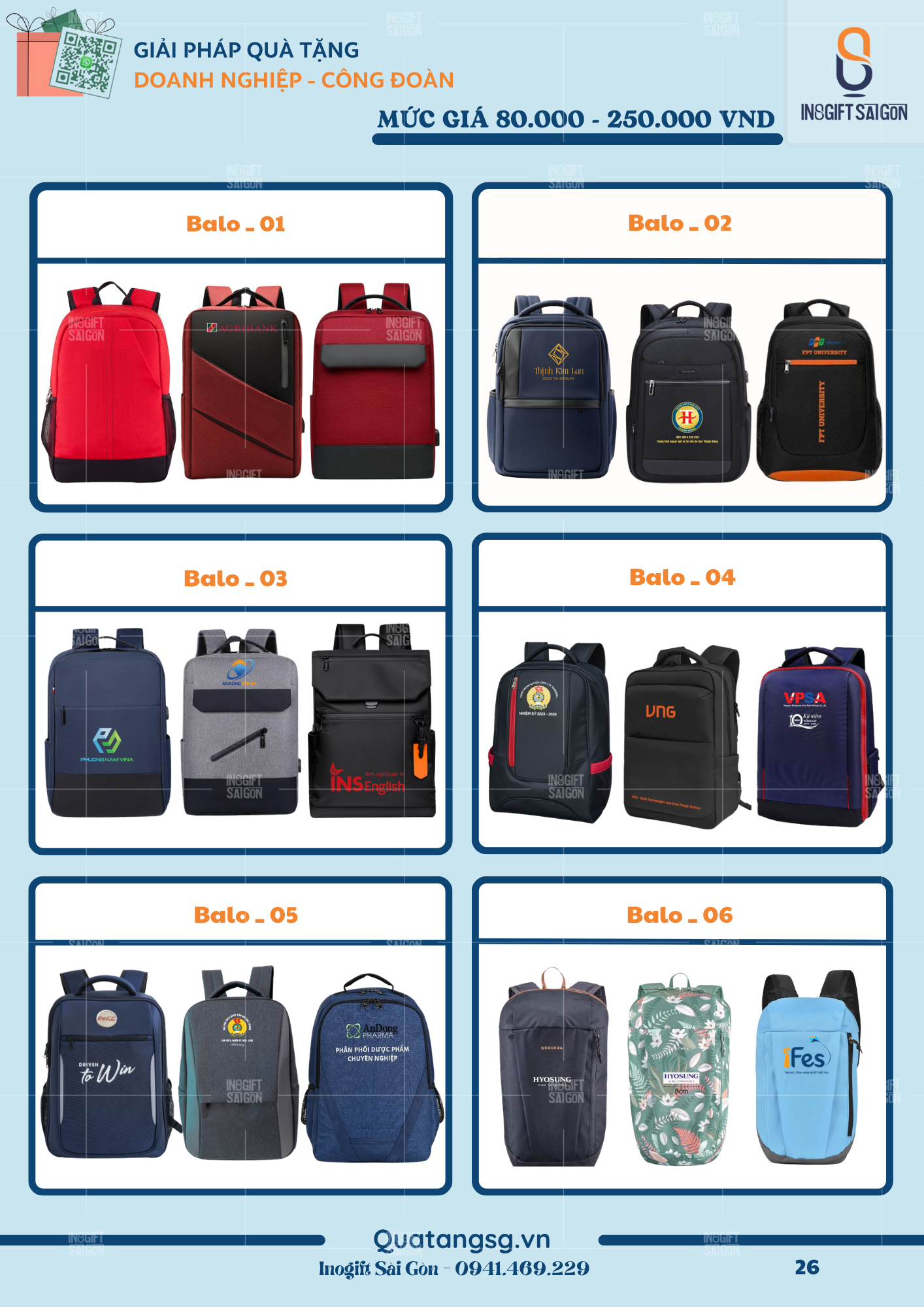 Quà tặng doanh nghiệp - INOGIFT Sài Gòn - Công Ty Cổ Phần Quà Tặng Sáng Tạo Sài Gòn