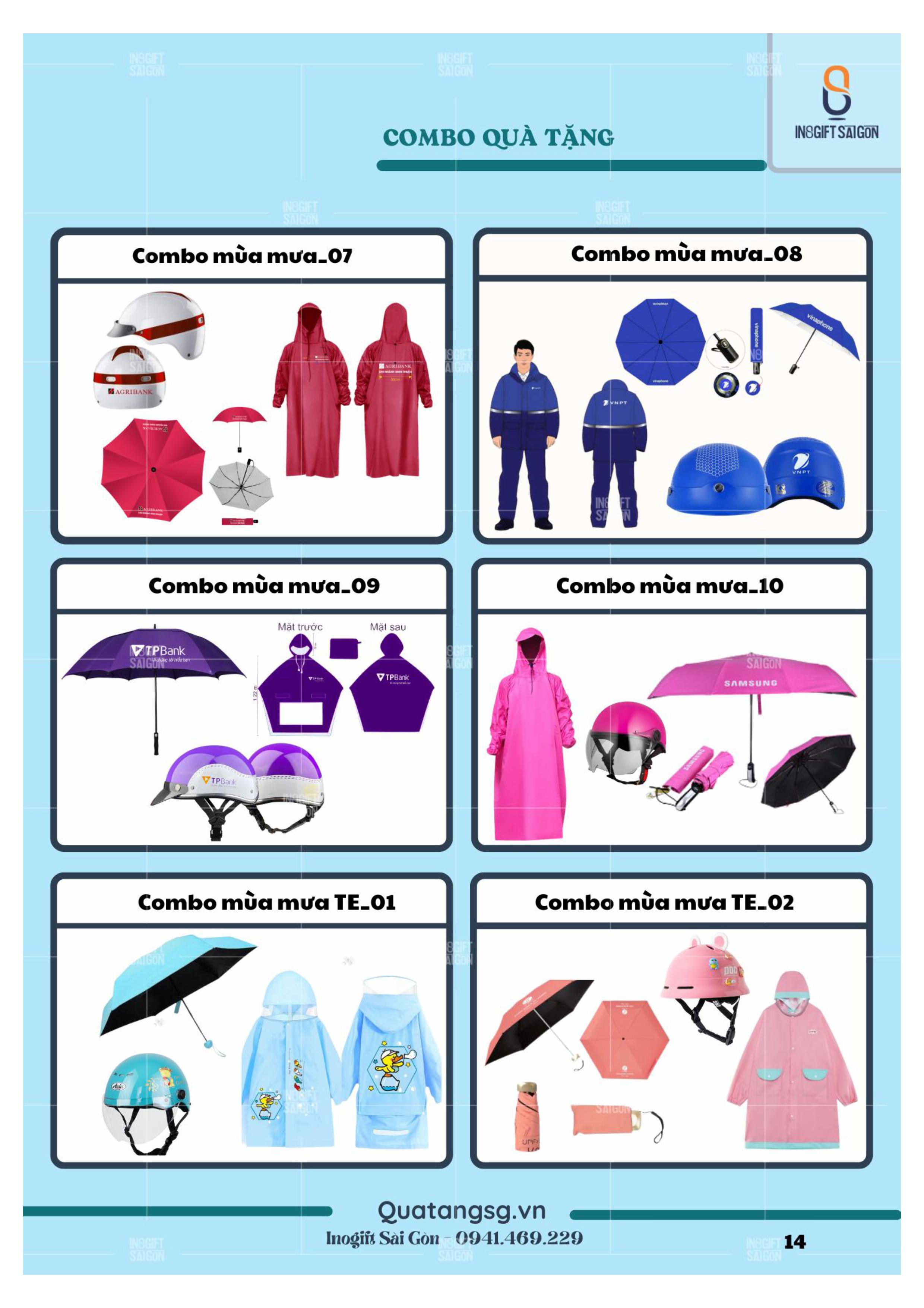 Quà tặng mùa mưa - INOGIFT Sài Gòn - Công Ty Cổ Phần Quà Tặng Sáng Tạo Sài Gòn