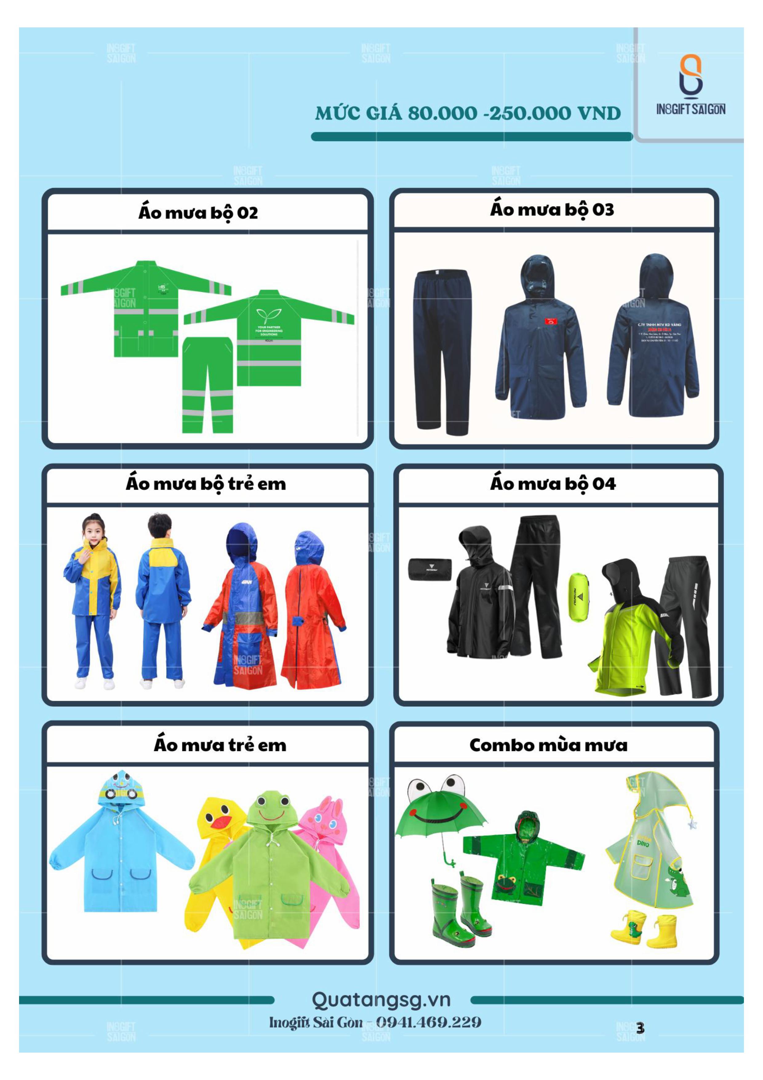 Quà tặng mùa mưa - INOGIFT Sài Gòn - Công Ty Cổ Phần Quà Tặng Sáng Tạo Sài Gòn