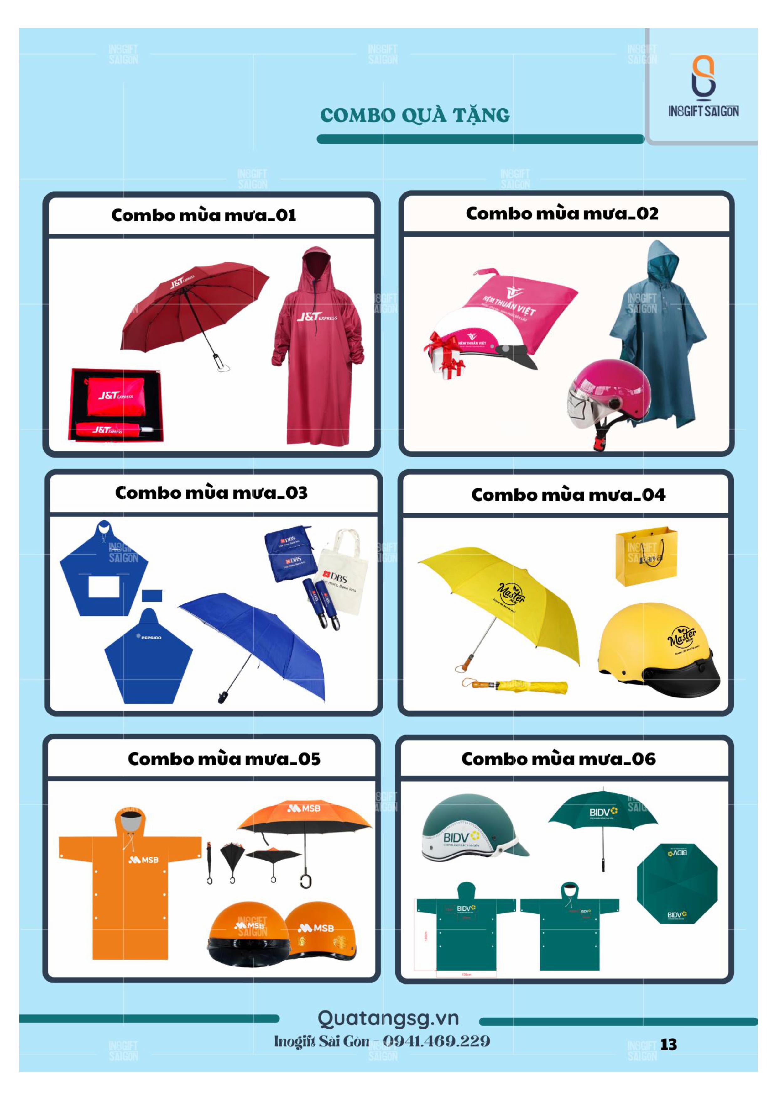 Quà tặng mùa mưa - INOGIFT Sài Gòn - Công Ty Cổ Phần Quà Tặng Sáng Tạo Sài Gòn