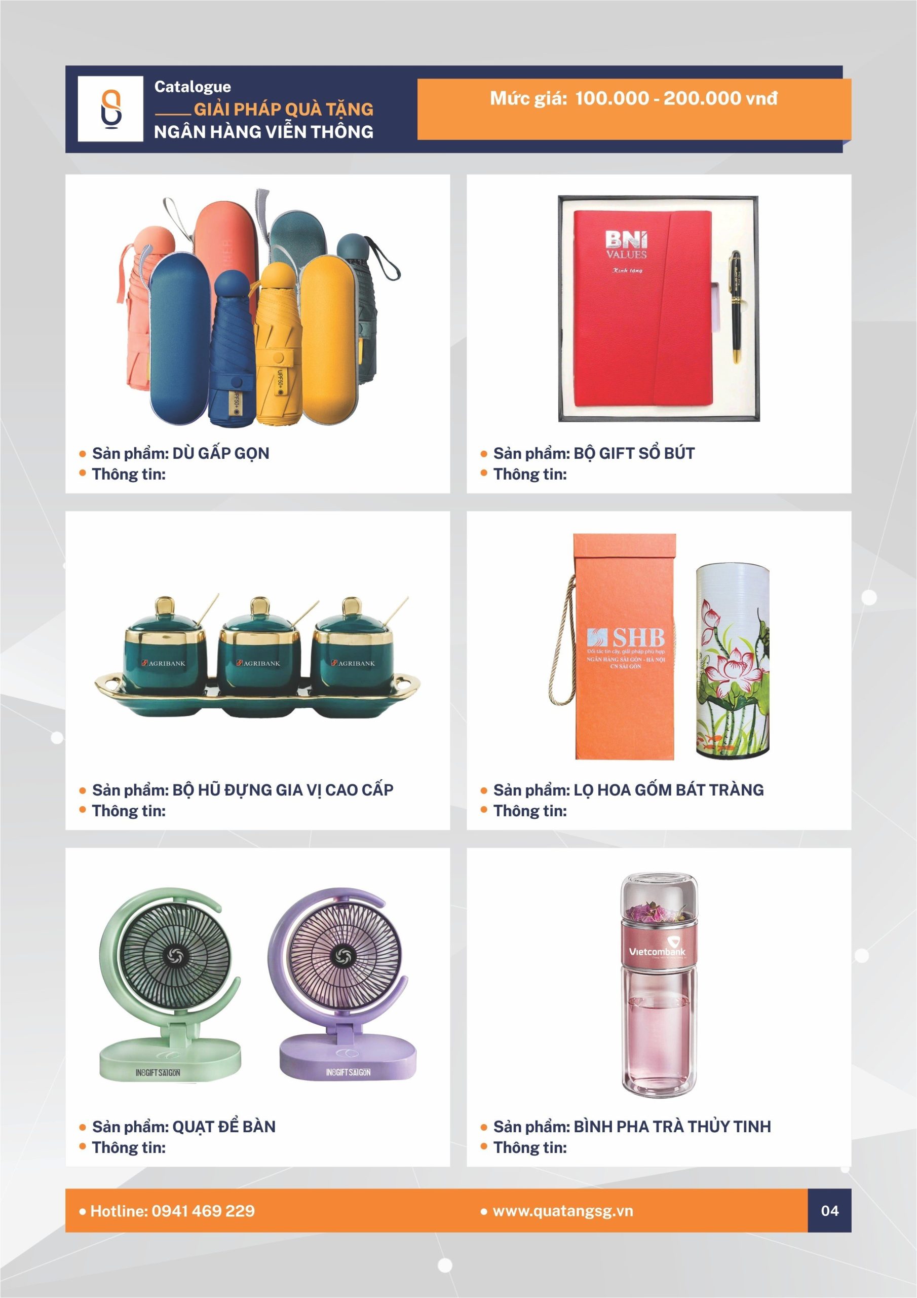 Quà tặng ngân hàng - INOGIFT Sài Gòn - Công Ty Cổ Phần Quà Tặng Sáng Tạo Sài Gòn