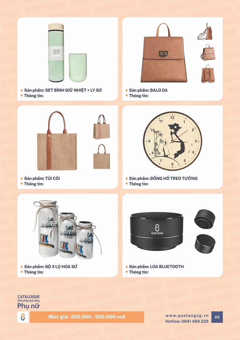 Quà tặng phụ nữ - INOGIFT Sài Gòn - Công Ty Cổ Phần Quà Tặng Sáng Tạo Sài Gòn