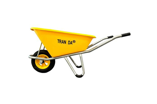 Xe rùa thùng nhựa vàng 130 lít