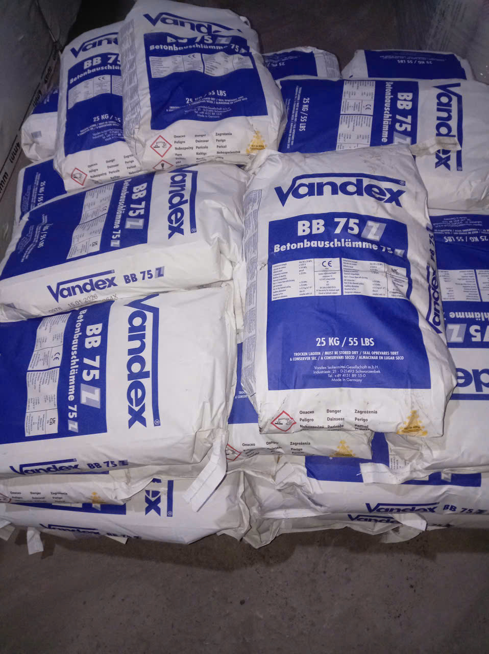 Chất chống thấm thẩm thấu kết tinh Vandex