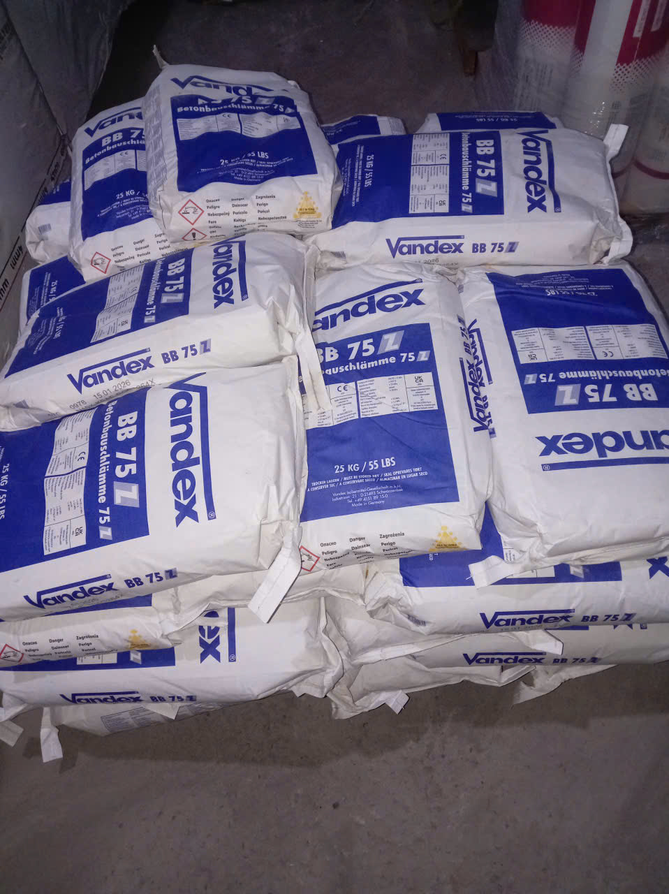 Chất chống thấm thẩm thấu kết tinh Vandex