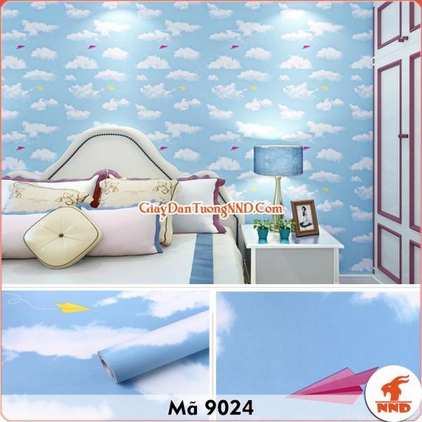 Decal dán tường hình đám mây trắng mã 9024 - Phim Cách Nhiệt NND Việt Nam - Công Ty TNHH NND Việt Nam