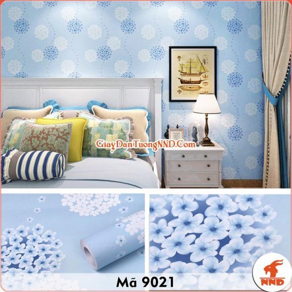 Decal dán tường hoa cẩm tú cầu mã 9021 - Phim Cách Nhiệt NND Việt Nam - Công Ty TNHH NND Việt Nam