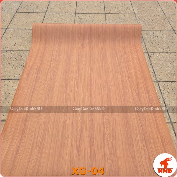Decal vân gỗ màu đỏ nhạt XG-04 - Phim Cách Nhiệt NND Việt Nam - Công Ty TNHH NND Việt Nam