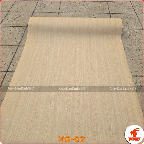 Decal vân gỗ màu vàng nhạt mã XG-02 - Phim Cách Nhiệt NND Việt Nam - Công Ty TNHH NND Việt Nam
