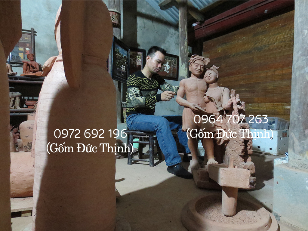 Hình ảnh thi công - Xưởng Gốm Đức Thịnh - Gốm Phù Lãng
